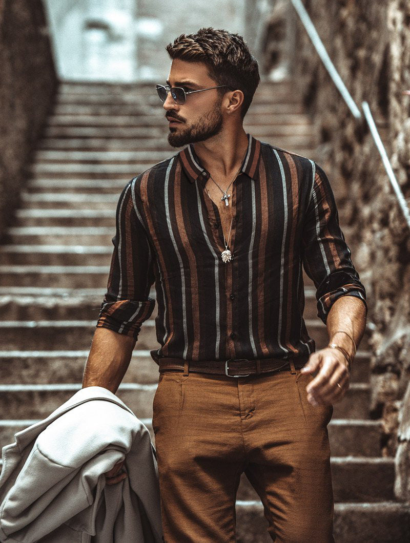 New Brand Plaid Shirt Casual Fashion Party Slim Fit Men Shirt Long Sleeve High Quality Men's Social Shirt Dress Shirts XXXL