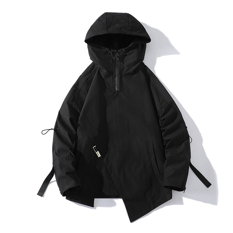 Men's Jacket Fashion Spring Autum Casual Streetwear Hoodie Jacket Harajuku Mens Jacket Pullover Mens Windbreaker Coat 5XL 6XL