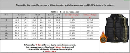 Mens Jacket Sleeveless Vest Winter Male Fleece Warm Vest Coats Men Stand Collar Army Thicken Waistcoats Clothing 6XL
