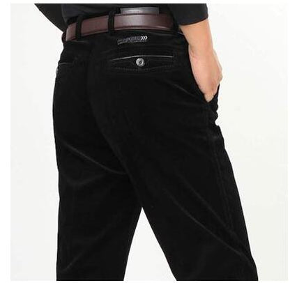 Corduroy pants loose middle-aged joggers middle-aged men dad installed in autumn and winter men's casual Trousers for men