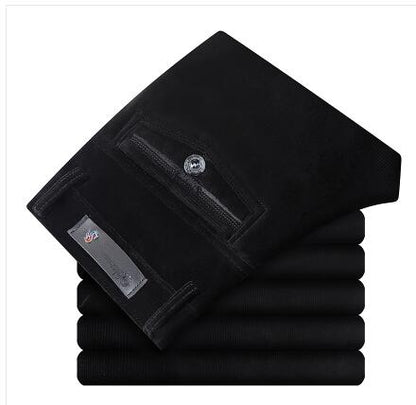 Corduroy pants loose middle-aged joggers middle-aged men dad installed in autumn and winter men's casual Trousers for men