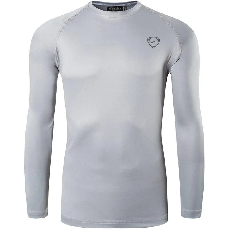 Jeansian Men's UPF 50+ UV Sun Protection Outdoor Long Sleeve Tee Shirt Tshirt T-Shirt Beach Summer LA245 White
