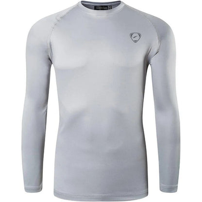 Jeansian Men's UPF 50+ UV Sun Protection Outdoor Long Sleeve Tee Shirt Tshirt T-Shirt Beach Summer LA245 White