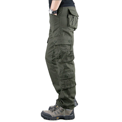 Spring Mens Cargo Pants Khaki Military Men Trousers Casual Cotton Tactical Pants Men Big Size Army Pantalon Militaire Homme
