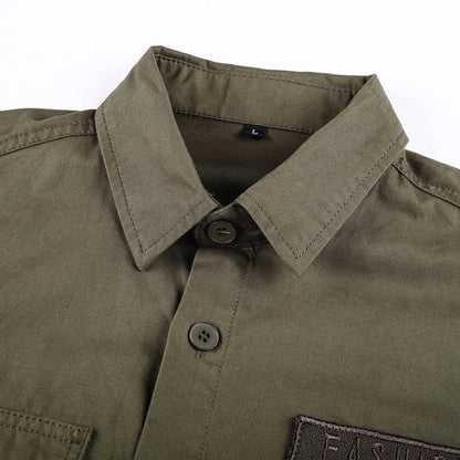 Men Military Shirt Casual High Quality  Tactical Shirt Men's Spring Autumn Long sleeve camisa masculina Plus Size 6XL
