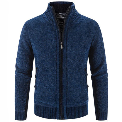 Autumn Winter Cardigan Jacket Men Men Warm Sweater Coat Men Knitted Sweater Solid Cardigan Jackets Man Casual Mens Clothing