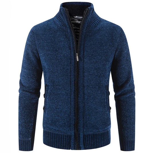 Autumn Winter Cardigan Jacket Men Men Warm Sweater Coat Men Knitted Sweater Solid Cardigan Jackets Man Casual Mens Clothing