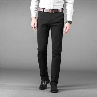 Luxury Straight Business Casual Men Pants High Quality Designer Spring Autumn Elegant Male Leisure Long Formal Trousers