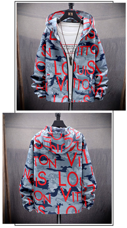 saferido is New! Man Casual Slim Jacket, Warm Clothes With Hood Waterproof In Spring And Autumn, Large M-4XL 5XL Mens Clothing