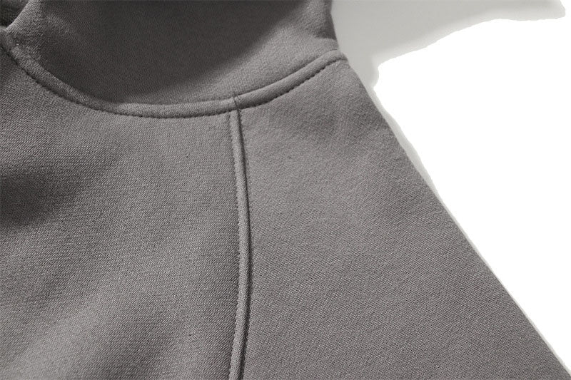 Brand Oversize Fleece Hoodies Sweatshirts Men Stereoscopic Letters Streetwear Hip Hop Casual Cotton Zipper Cardigan Couples Tops