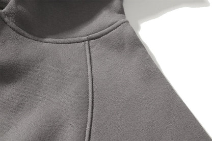 Brand Oversize Fleece Hoodies Sweatshirts Men Stereoscopic Letters Streetwear Hip Hop Casual Cotton Zipper Cardigan Couples Tops