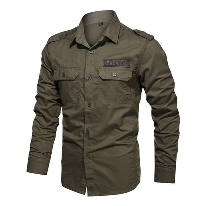 Men Military Shirt Casual High Quality  Tactical Shirt Men's Spring Autumn Long sleeve camisa masculina Plus Size 6XL