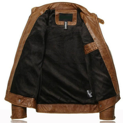 Mens Leather Jackets Autumn Winter Male Classic Motorcycle High Quality PU Leather Jacket Casual Jaqueta De Couro Masculin 5XL