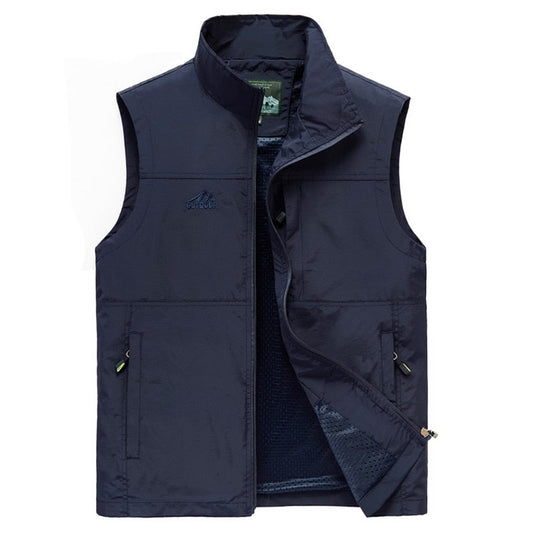 Men's Vests New Arrival Men Sleeveless Vest Summer Spring Autumn Casual Travels Vest Outdoors Multi-pockets Vest Waistcoat Male