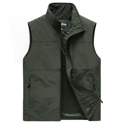Men's Vests New Arrival Men Sleeveless Vest Summer Spring Autumn Casual Travels Vest Outdoors Multi-pockets Vest Waistcoat Male