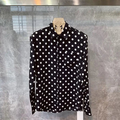 Men Spring High Quality Printed Leopard Shirts Men Fashion Casual Business Shirts Male Long Sleeve Slim Fit Blouses O203