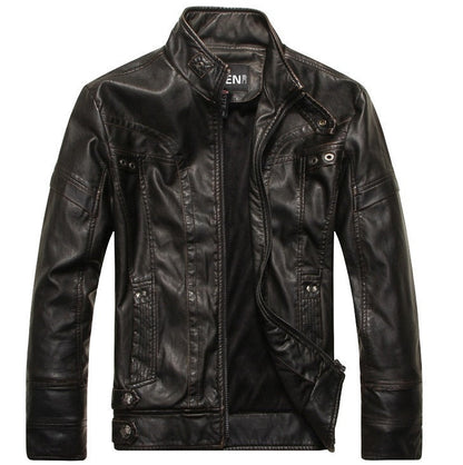 Mens Leather Jackets Autumn Winter Male Classic Motorcycle High Quality PU Leather Jacket Casual Jaqueta De Couro Masculin 5XL