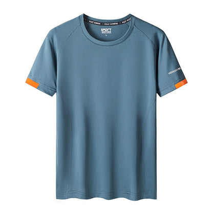 Quick Dry Sport T Shirt Men'S  Short Sleeves Summer Casual White Plus OverSize 6XL 7XL 8XL 9XL Top Tees GYM Tshirt Clothes