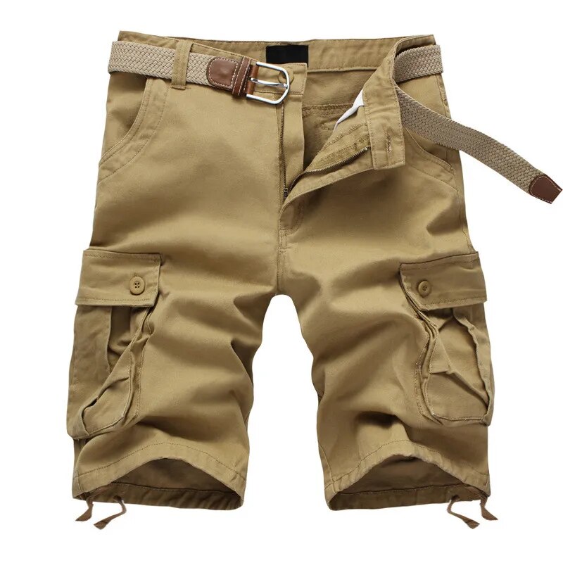 Men Shorts Fashion Plaid Beach Shorts Mens Casual Camo Camouflage Shorts Military Short Pants Male Bermuda Cargo Overalls