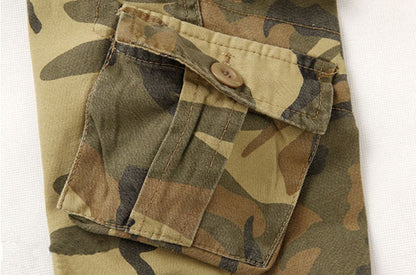 Men Cargo Pants High Quality Casual Long Trousers Loose Multi Pocket Camouflage Military Pants Men's street Joggers Plus Size 44