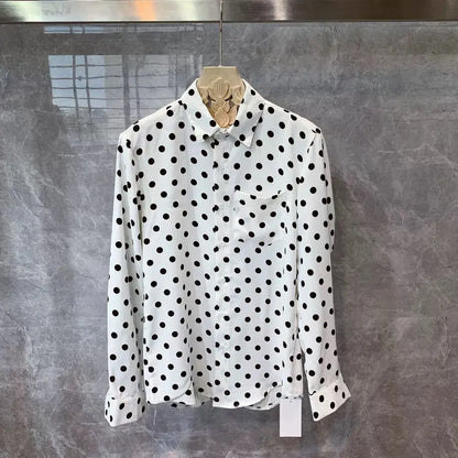 Men Spring High Quality Printed Leopard Shirts Men Fashion Casual Business Shirts Male Long Sleeve Slim Fit Blouses O203