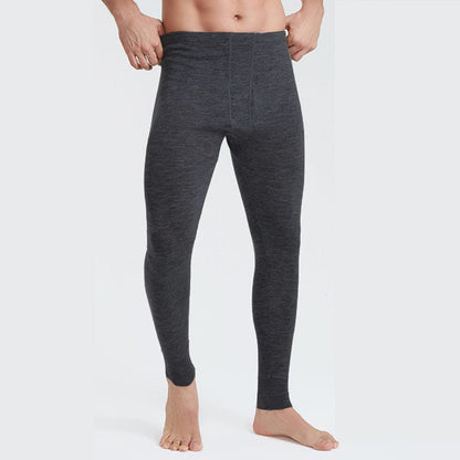 100% Merino Wool Men's Long Johns thermal Underwear Pants Baselayer Merino Wool Bottom Thermal Warm