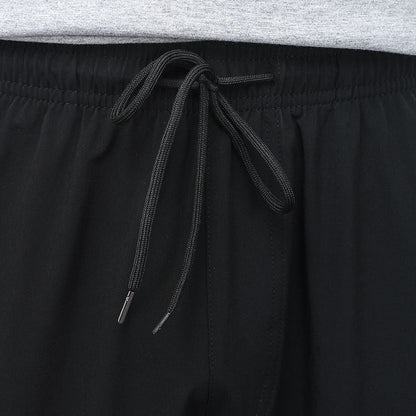 Korean Summer Men'S Thin Splicing 9-Point Pants Ice Silk Ventilation Trend Straight Tube Loose Elastic Legged Casual Trousers