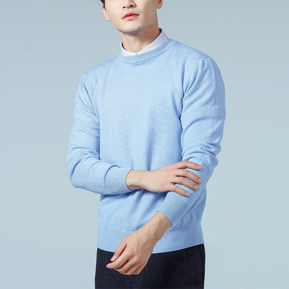 Men's Sweaters Cashmere Blend Knitting V-neck Pullovers Hot Sale Spring&Winter Male Wool Knitwear High Quality jumpers Clothes