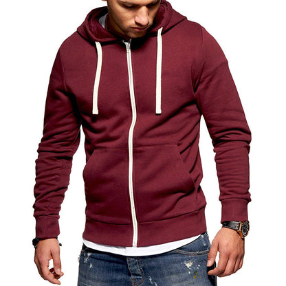 Fashion Men Hooded Sweatshirt Men Soft Oversized Hoodie Light Plate Long Sleeve Solid Male Hoodies