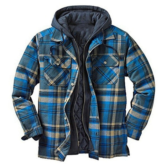 Brand Winter Mens Fashion Warm Long Sleeve Plaid Shirt Male Thick Fleece Lined Soft Business Casual Flannel Dress Shirts