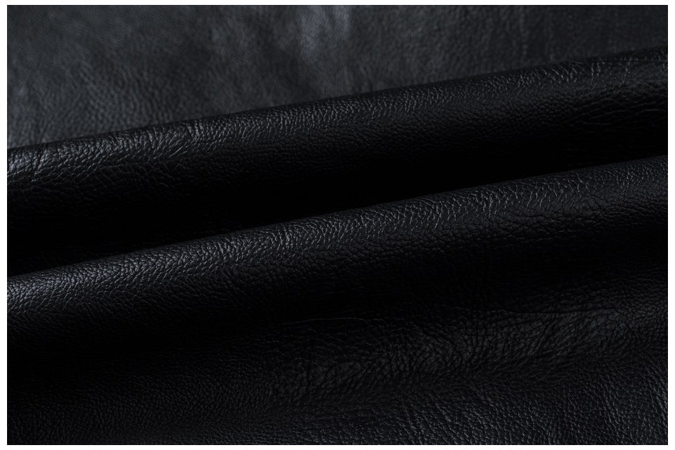 saferido       Men Winter Casual Motor Spliced Leather Jacket Coat Men Autumn Fashion Biker Vintage Warm Leather Jacket Coat Men