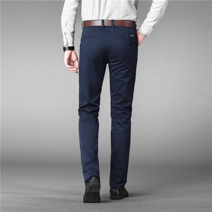 Luxury Straight Business Casual Men Pants High Quality Designer Spring Autumn Elegant Male Leisure Long Formal Trousers