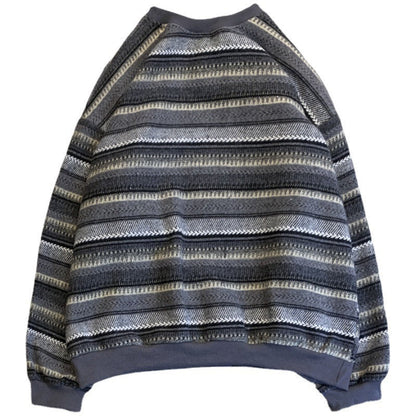 saferido      -shop boy outfits Hong Kong Style Retro Striped Sweater Men's Autumn and Winter New Ins Trendy Korean Style Loose Couple Pullover Color Matching Sports Jacket