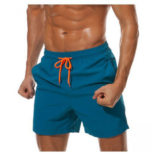 saferido      -shop guys fits New Summer Sports Casual Solid Color Men's Four-Point Shorts Breathable Lotus Leaf 3D Men's Beach Pants
