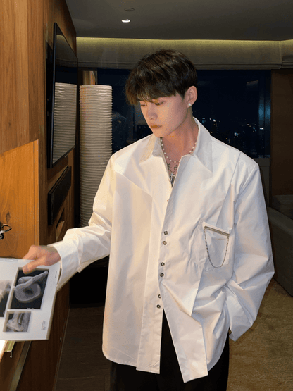 saferido [CUIBUJU] long-sleeved loose Korean version shirt na794
