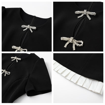 Summer New   Romantic Lotus Leaf Dress Light Luxury Temperament Celebrity Style Slim Skirt M5058