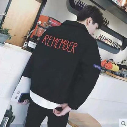 saferido      -shop bomber jacket Korean Style Trendy Loose Leather Jacket Men's Short Motorcycle Clothing Student Pilot Leather Jacket Spring and Autumn plus Size Coat