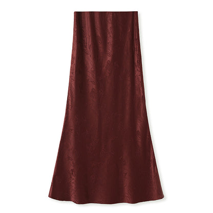New autumn and winter national style cuffs feather splicing embroidered sequins temperament top skirt set female M9164