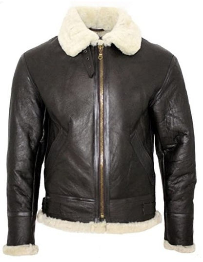 2025 winter new men's leather jacket pu leather men's fur fur integrated jacket
