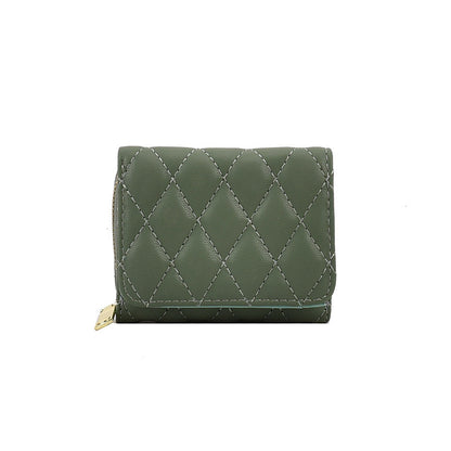 2025 2025 Korean version of the new wallet, women's Xiaoxiangfeng embroidery thread, multi-card change bag, women's New wallet, money card integration