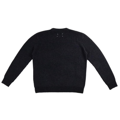 saferido      -shop mens fall outfits Magila Autumn and Winter Casual Sweater Sweater Style Gray Black round Neck Loose Pullover Sweater Original Men and Women