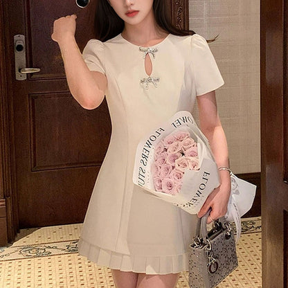 Summer New   Romantic Lotus Leaf Dress Light Luxury Temperament Celebrity Style Slim Skirt M5058