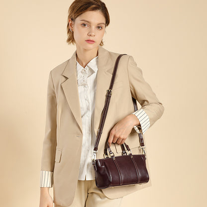 Tote bag women's bag popular new leather handbag women's autumn and winter light luxury women's bag high-end shoulder messenger bag