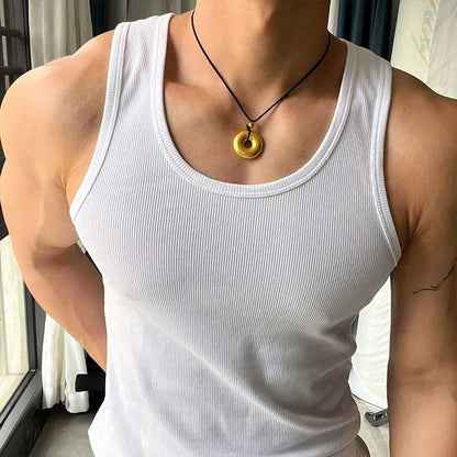 saferido frat boy outfit Summer American-Style Lightweight Sports Fitness Thick Thread I-Shaped Vest Men's Running Training Stretch Slim Fit Sweat-Absorbent Breathable