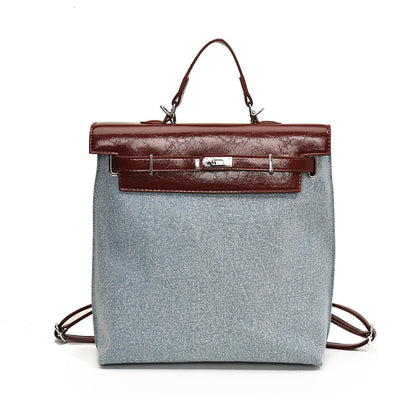SAFERIDO 2025 Vintage college style backpack women's niche popular new fashion advanced texture student schoolbag small backpack