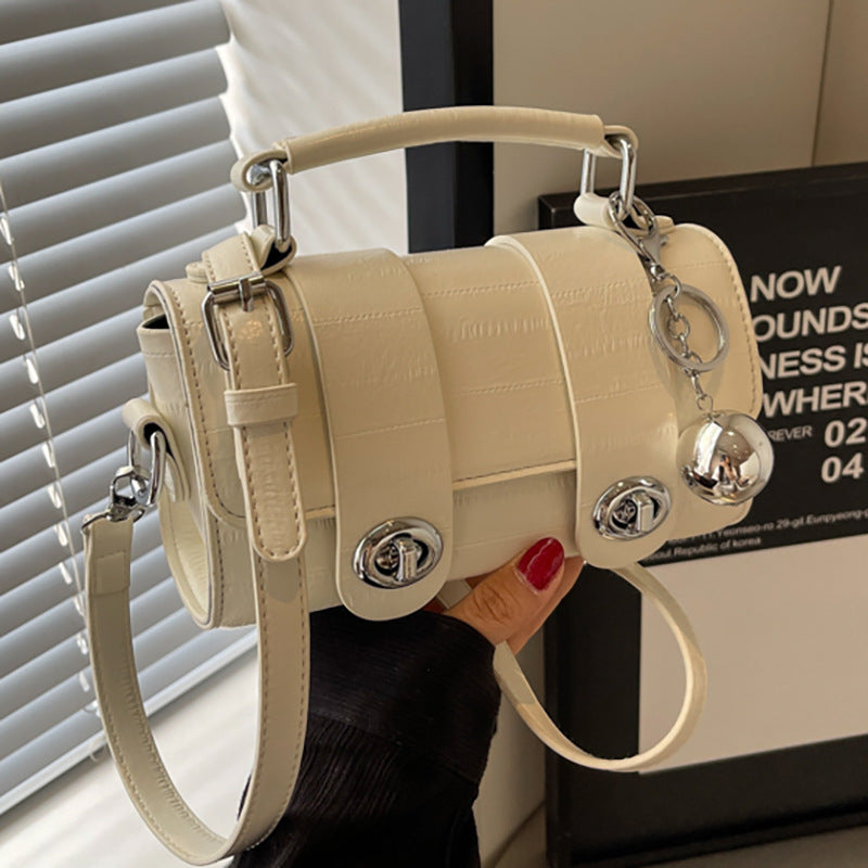 SAFERIDO 2025 Simple small bag women's popular new fashion portable small square bag versatile casual Popular texture shoulder messenger bag
