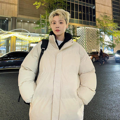 saferido men winter outfits American Cotton-Padded Coat Men's Autumn and Winter 2024 New Men's Cotton-Padded Coat Workwear Couple Bread Coat Fashion