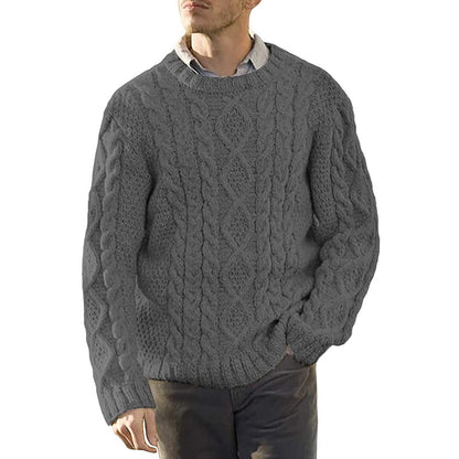 saferido      -shop mens winter fashion Autumn and Winter New Sweater Men's Solid Color round Neck Long Sleeve Sweater plus Size Men's Clothing