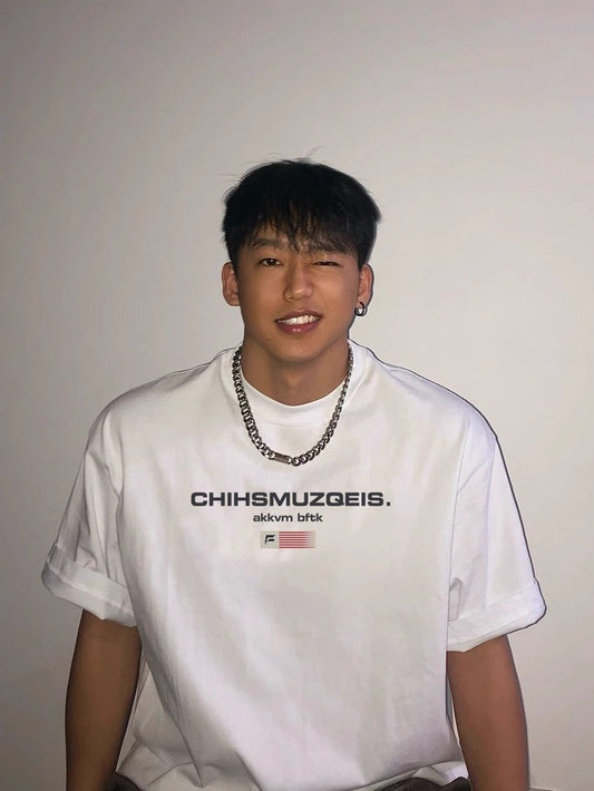 American style trendy cotton short-sleeved T-shirt for men summer new loose high street T-shirt bottoming shirt top