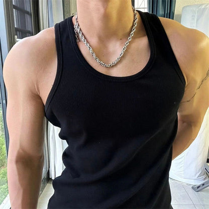 saferido frat boy outfit Summer American-Style Lightweight Sports Fitness Thick Thread I-Shaped Vest Men's Running Training Stretch Slim Fit Sweat-Absorbent Breathable